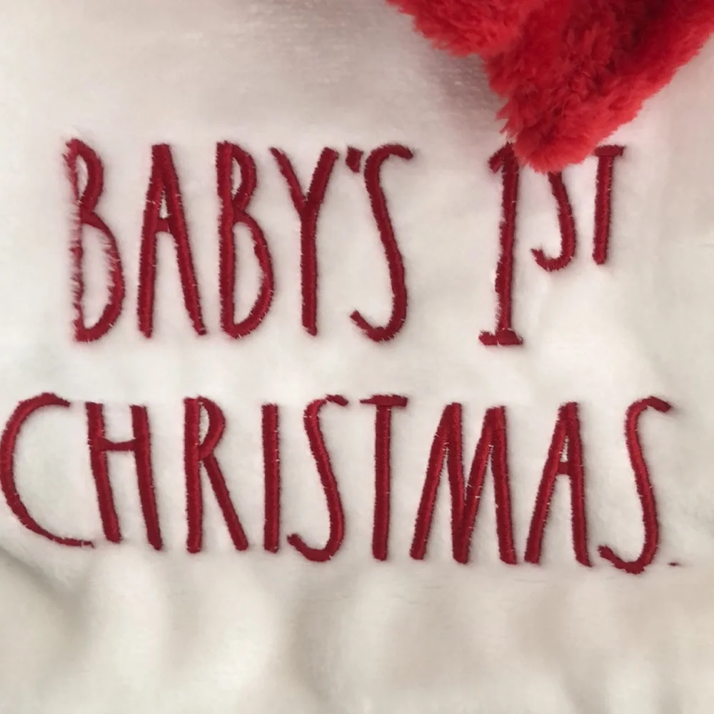 Rae Dunn BABY’S 1st CHRISTMAS Plush Blanket with Lovie